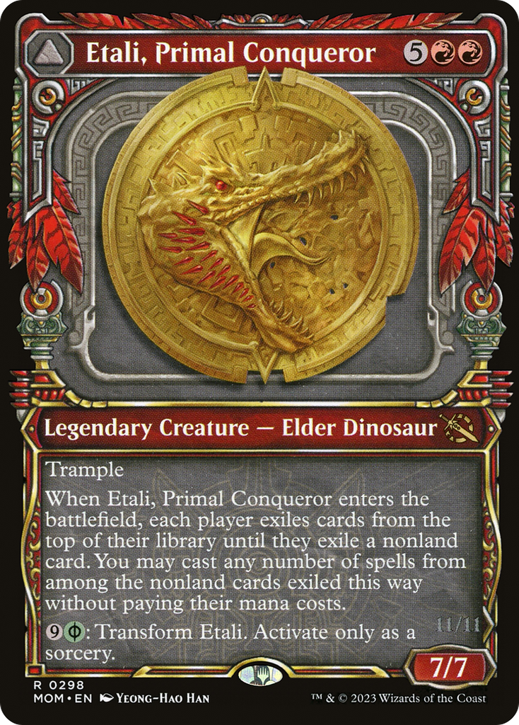 Magic: The Gathering - Etali, Primal Conqueror // Etali, Primal Sickness Foil - March of the Machine