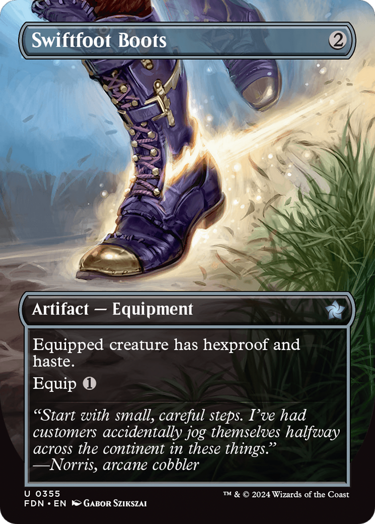 Magic: The Gathering - Swiftfoot Boots Foil - Foundations