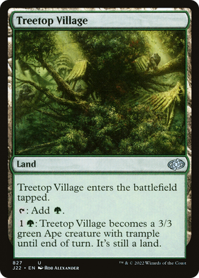 Magic: The Gathering - Treetop Village - Jumpstart 2022