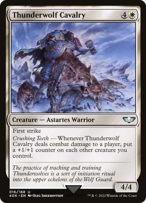 Magic: The Gathering - Thunderwolf Cavalry - Warhammer 40000 Commander