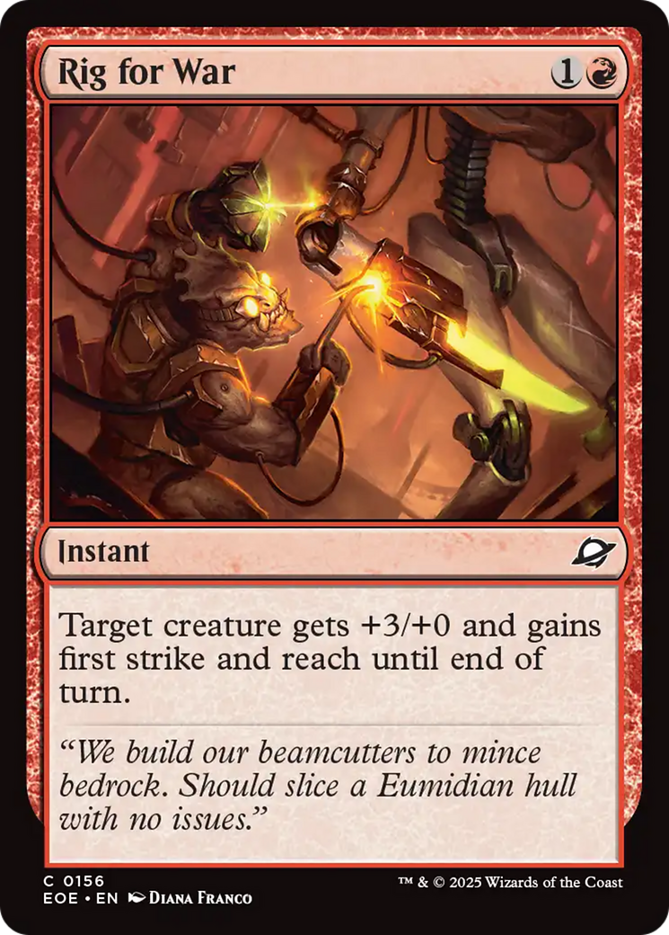Magic: The Gathering - Rig for War Foil - Edge of Eternities