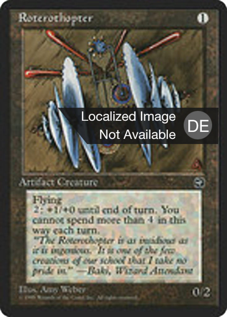 Magic: The Gathering - Roterothopter - Homelands
