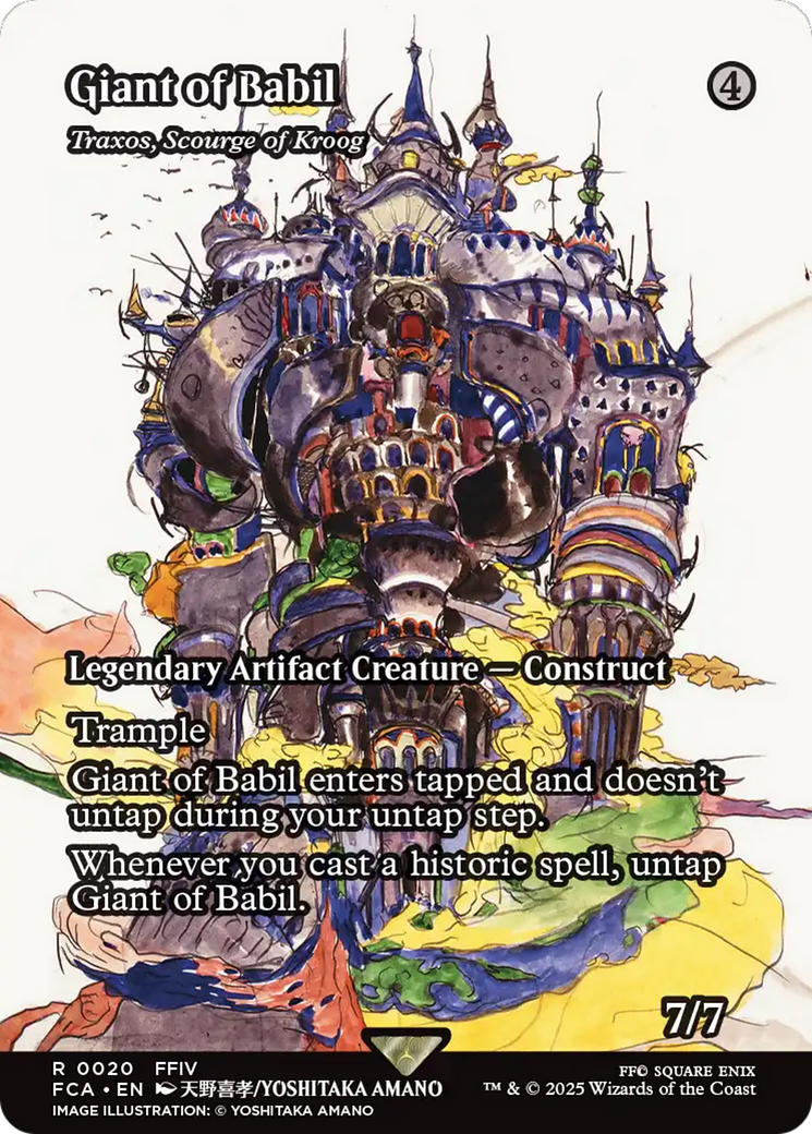 Magic: The Gathering - Traxos, Scourge of Kroog Foil - Final Fantasy: Through the Ages