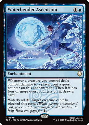 Magic: The Gathering - Waterbender Ascension Foil - Avatar: The Last Airbender