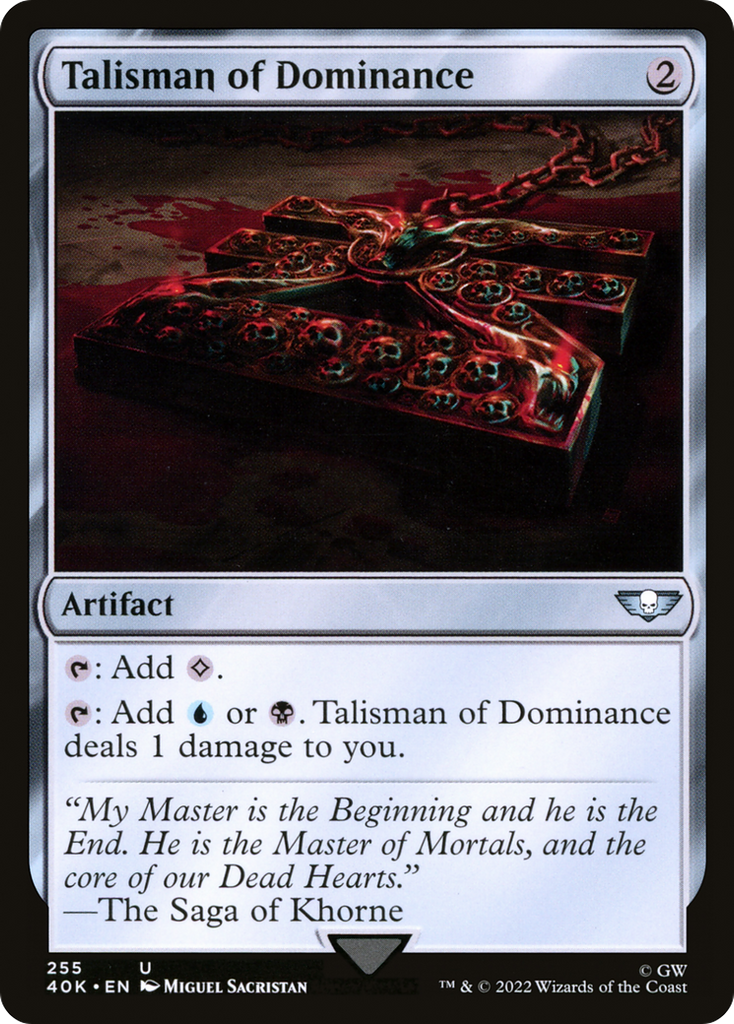 Magic: The Gathering - Talisman of Dominance - Warhammer 40000 Commander