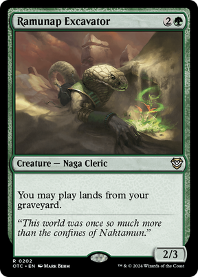 Magic: The Gathering - Ramunap Excavator - Outlaws of Thunder Junction Commander