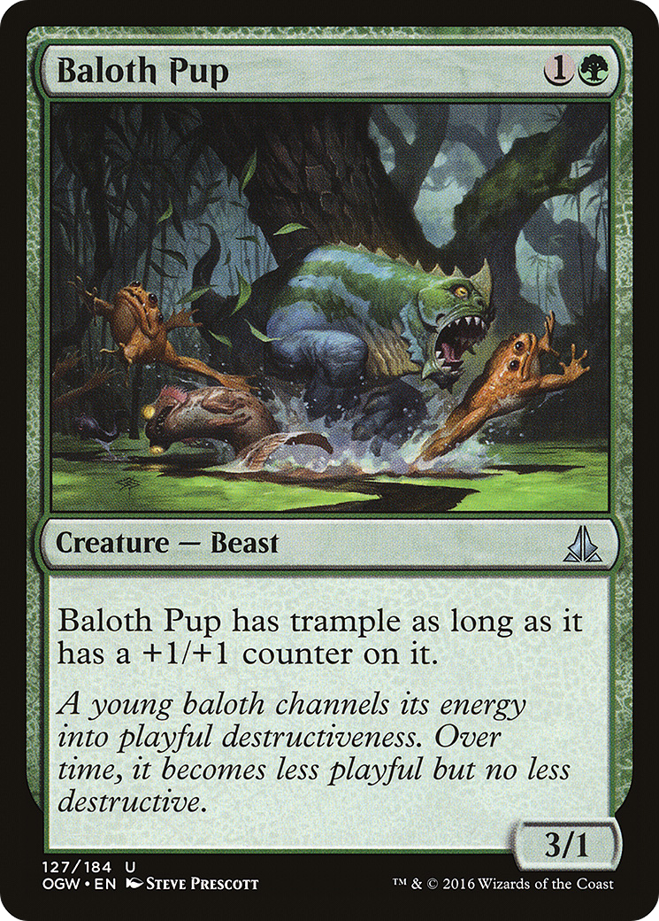 Magic: The Gathering - Baloth Pup Foil - Oath of the Gatewatch