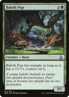 Magic: The Gathering - Baloth Pup Foil - Oath of the Gatewatch