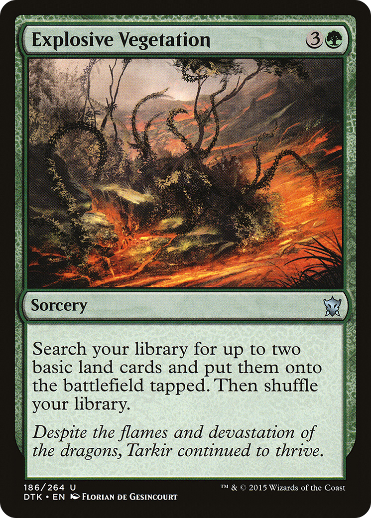 Magic: The Gathering - Explosive Vegetation Foil - Dragons of Tarkir