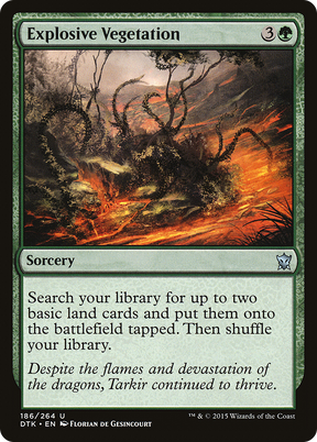 Magic: The Gathering - Explosive Vegetation Foil - Dragons of Tarkir