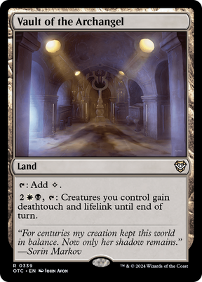 Magic: The Gathering - Vault of the Archangel - Outlaws of Thunder Junction Commander