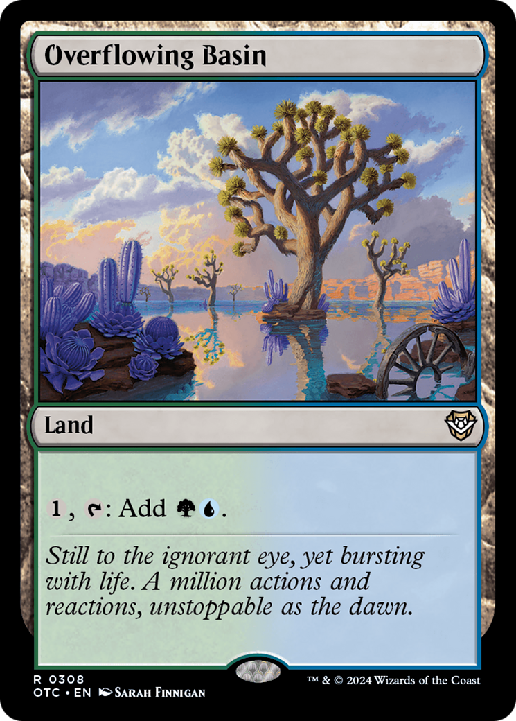 Magic: The Gathering - Overflowing Basin - Outlaws of Thunder Junction Commander