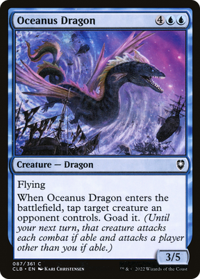 Magic: The Gathering - Oceanus Dragon - Commander Legends: Battle for Baldur's Gate