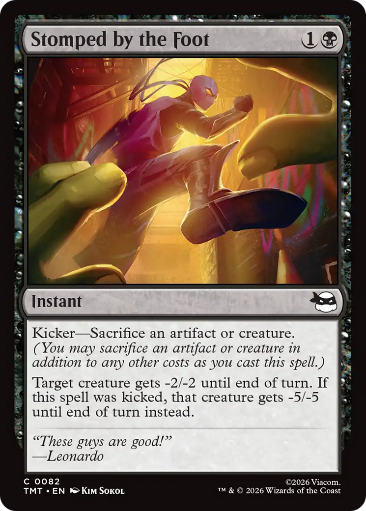 Magic: The Gathering - Stomped by the Foot Foil - Teenage Mutant Ninja Turtles