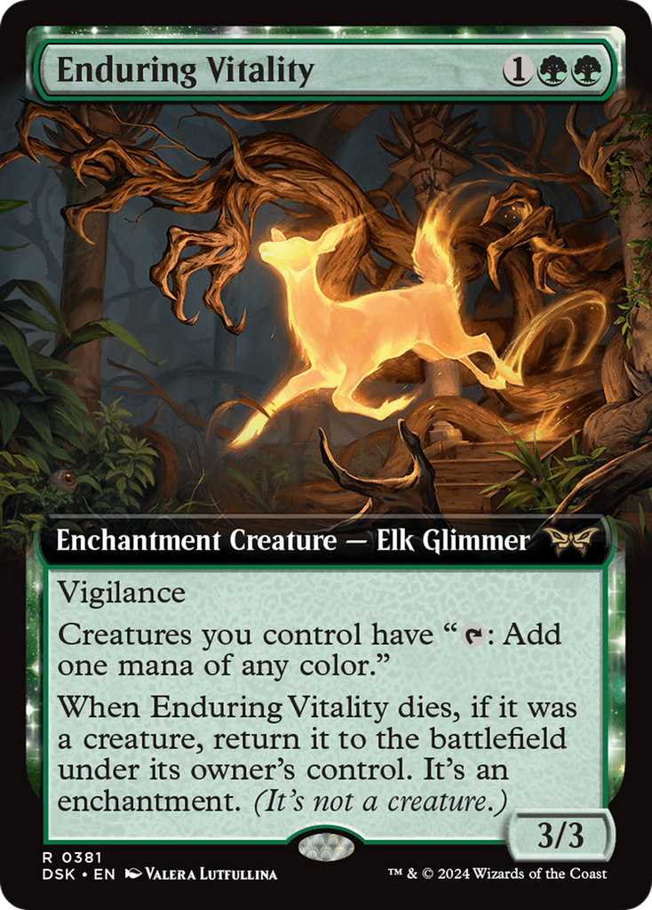 Magic: The Gathering - Enduring Vitality Foil - Duskmourn: House of Horror