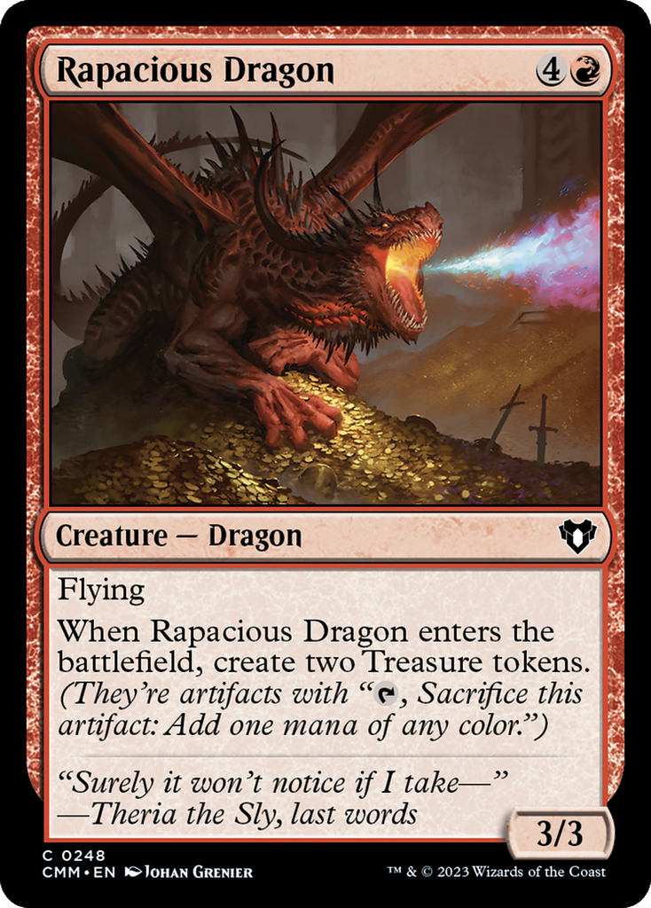 Magic: The Gathering - Rapacious Dragon - Commander Masters