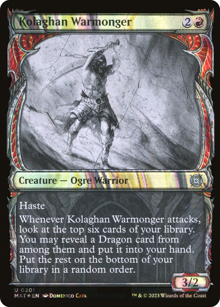 Magic: The Gathering - Kolaghan Warmonger Foil - March of the Machine: The Aftermath