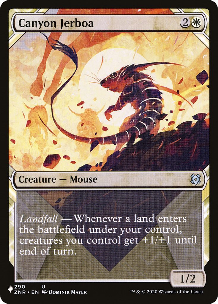 Magic: The Gathering - Canyon Jerboa - The List