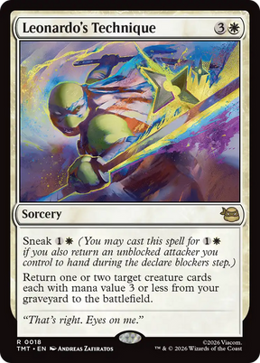 Magic: The Gathering - Leonardo's Technique Foil - Teenage Mutant Ninja Turtles