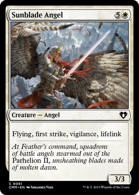 Magic: The Gathering - Sunblade Angel - Commander Masters