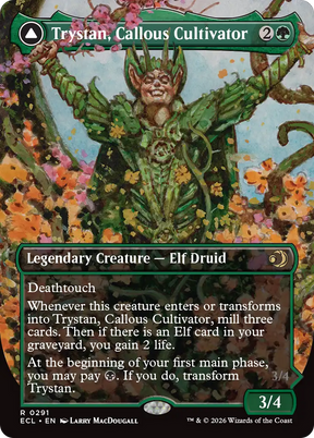 Magic: The Gathering - Trystan, Callous Cultivator // Trystan, Penitent Culler Foil - Lorwyn Eclipsed