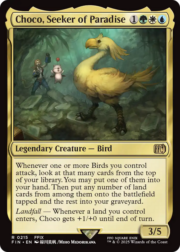 Magic: The Gathering - Choco, Seeker of Paradise Foil - Final Fantasy
