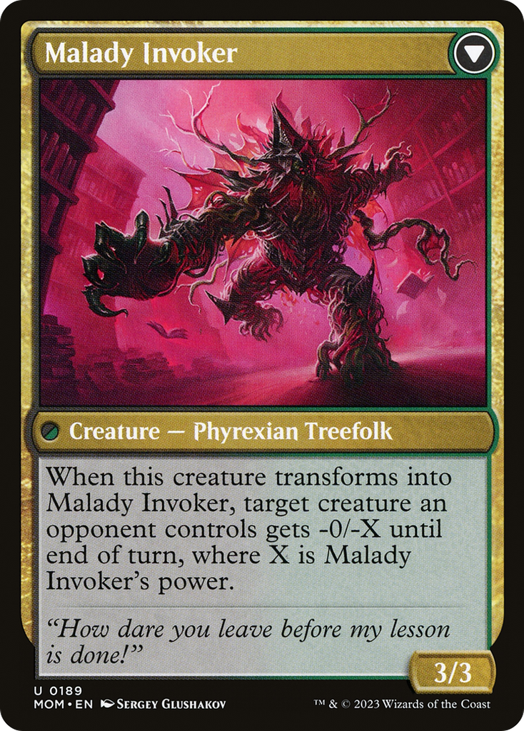 Magic: The Gathering - Herbology Instructor // Malady Invoker Foil - March of the Machine