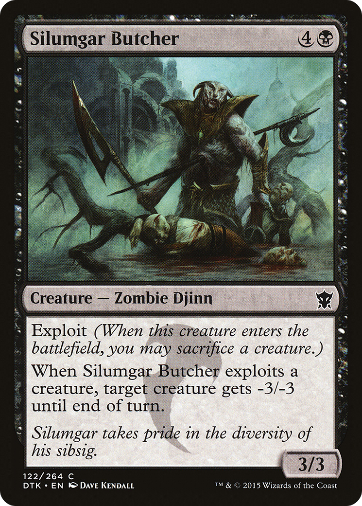 Magic: The Gathering - Silumgar Butcher Foil - Dragons of Tarkir
