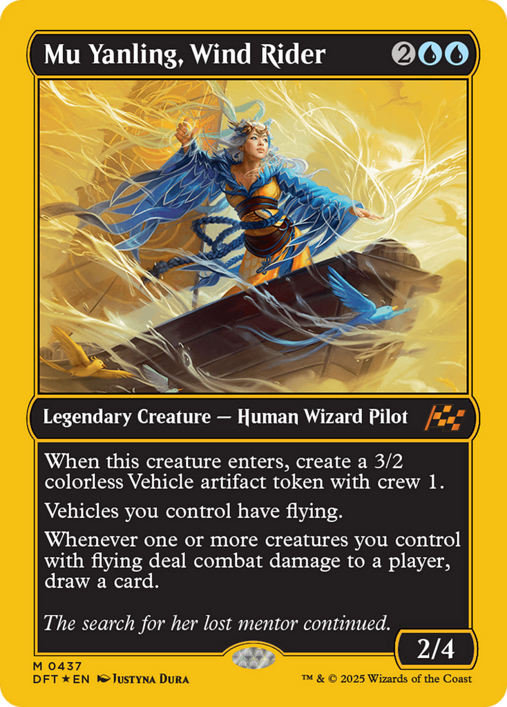 Magic: The Gathering - Mu Yanling, Wind Rider Foil - Aetherdrift