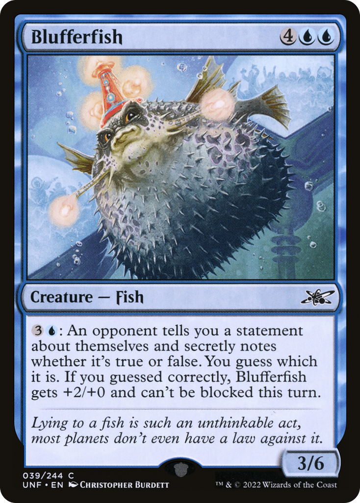 Magic: The Gathering - Blufferfish Foil - Unfinity