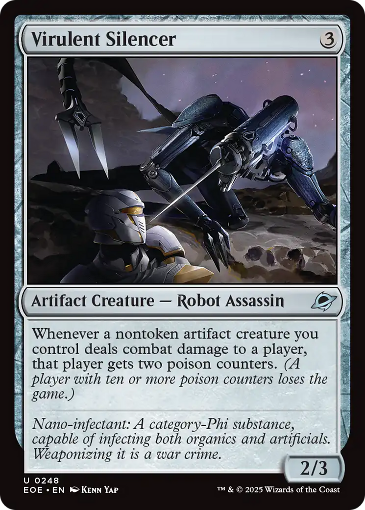 Magic: The Gathering - Virulent Silencer Foil - Edge of Eternities