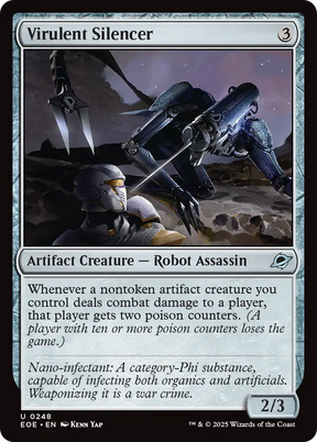 Magic: The Gathering - Virulent Silencer Foil - Edge of Eternities