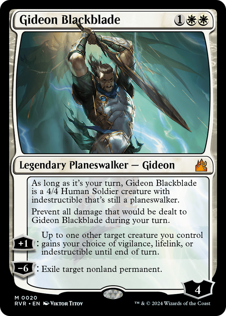 Magic: The Gathering - Gideon Blackblade - Ravnica Remastered