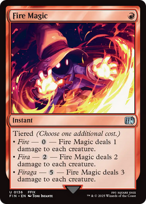 Magic: The Gathering - Fire Magic Foil - Final Fantasy