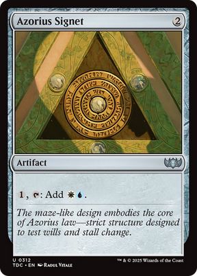 Magic: The Gathering - Azorius Signet - Tarkir: Dragonstorm Commander