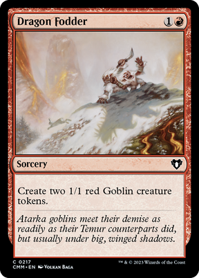 Magic: The Gathering - Dragon Fodder Foil - Commander Masters