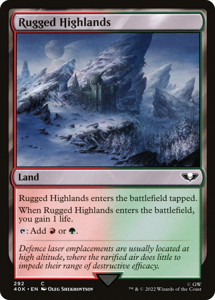 Magic: The Gathering - Rugged Highlands - Warhammer 40000 Commander