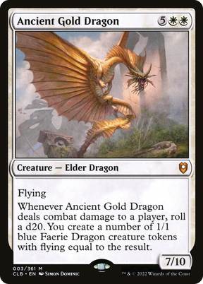 Magic: The Gathering - Ancient Gold Dragon - Commander Legends: Battle for Baldur's Gate