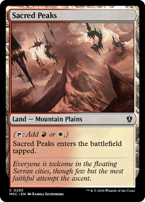Magic: The Gathering - Sacred Peaks - Murders at Karlov Manor Commander