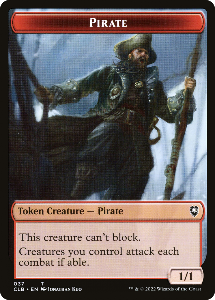 Magic: The Gathering - Pirate Token - Battle for Baldur's Gate Tokens