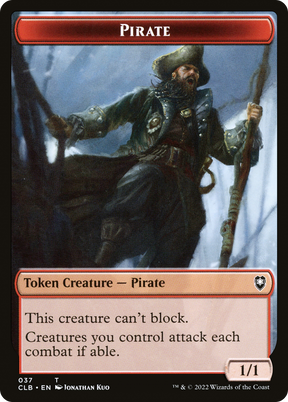 Magic: The Gathering - Pirate Token - Battle for Baldur's Gate Tokens