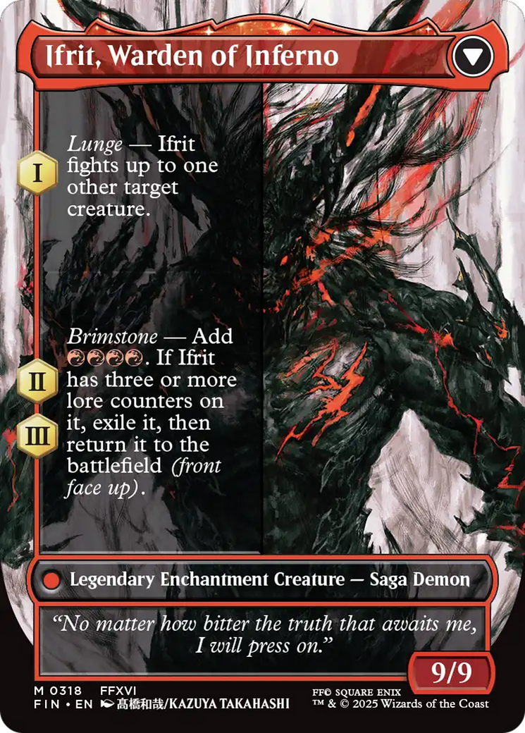 Magic: The Gathering - Clive, Ifrit's Dominant // Ifrit, Warden of Inferno Foil - Final Fantasy