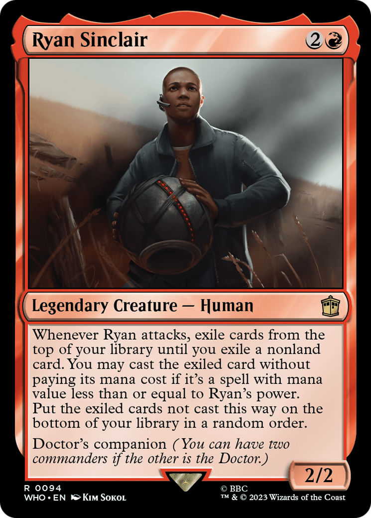 Magic: The Gathering - Ryan Sinclair Foil - Doctor Who