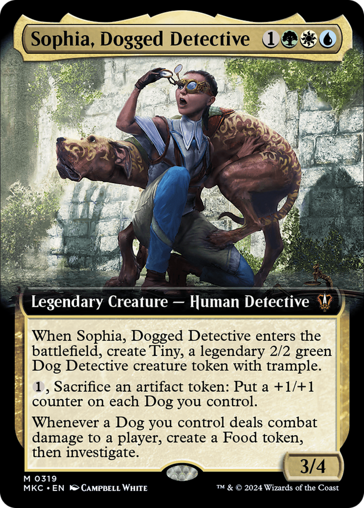 Magic: The Gathering - Sophia, Dogged Detective Foil - Murders at Karlov Manor Commander