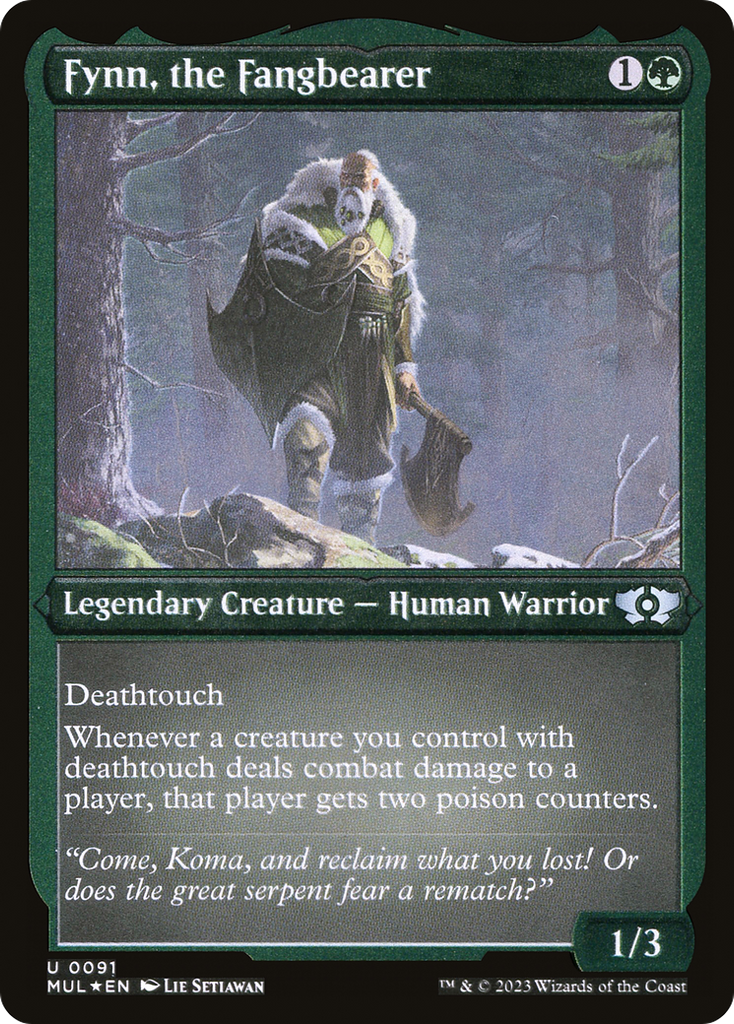 Magic: The Gathering - Fynn, the Fangbearer Foil - Multiverse Legends