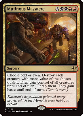 Magic: The Gathering - Mutinous Massacre Foil - Edge of Eternities