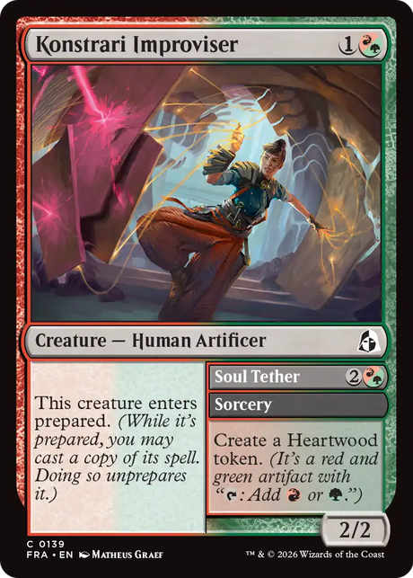 Magic: The Gathering - Konstrari Improviser // Soul Tether Foil - Reality Fracture