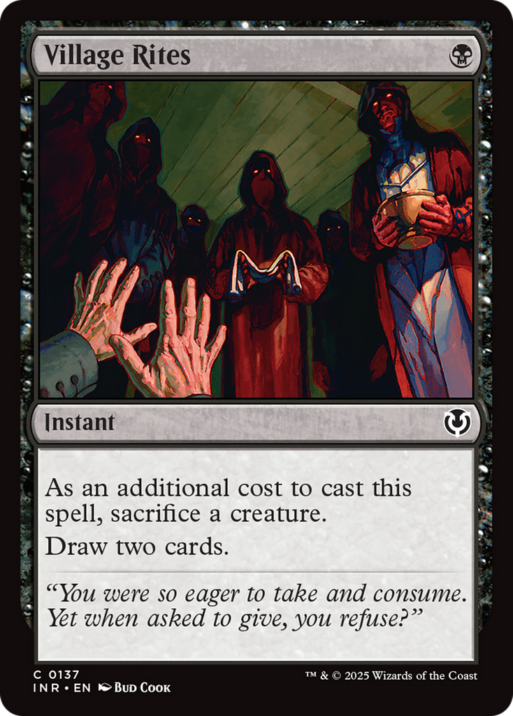 Magic: The Gathering - Village Rites Foil - Innistrad Remastered