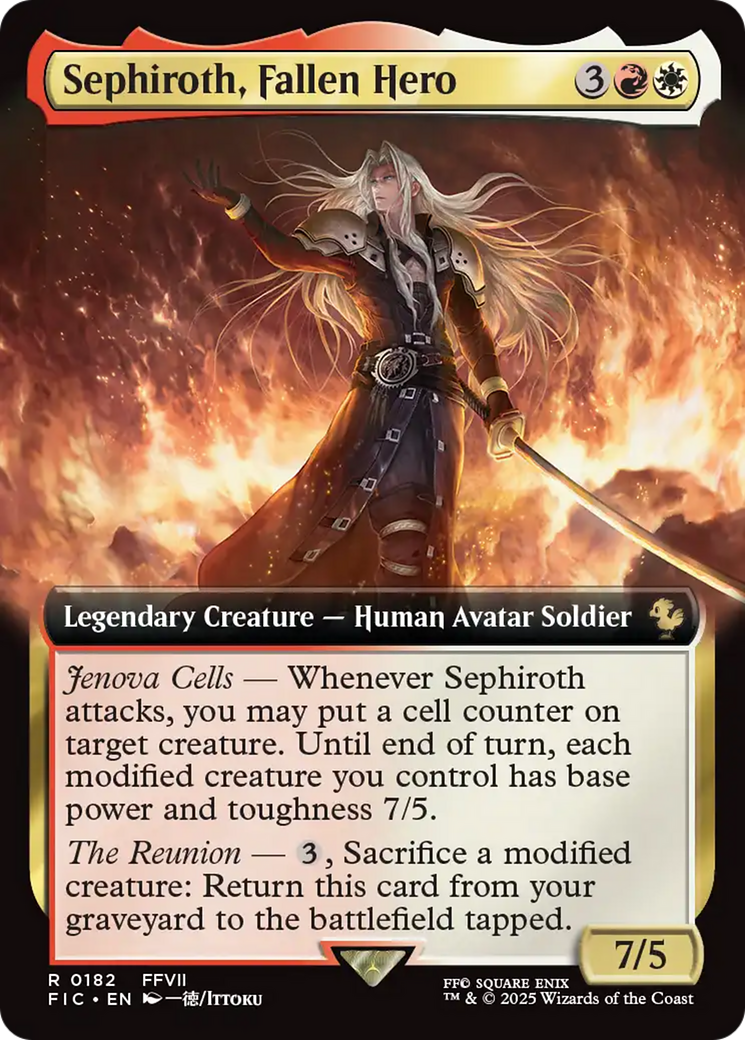 Magic: The Gathering - Sephiroth, Fallen Hero Foil - Final Fantasy Commander