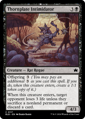 Magic: The Gathering - Thornplate Intimidator Foil - Bloomburrow